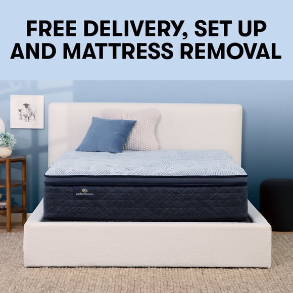 Serta 14.5" Queen Perfect Sleeper Nurture Night Plush Pillow Top Innerspring Mattress
