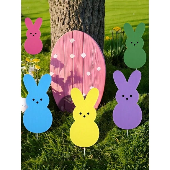 4pcs Extra Large Easter Bunny Tree Decorations Cute Rabbit - For Decorating Your Easter Tree and Spring Garden Parties