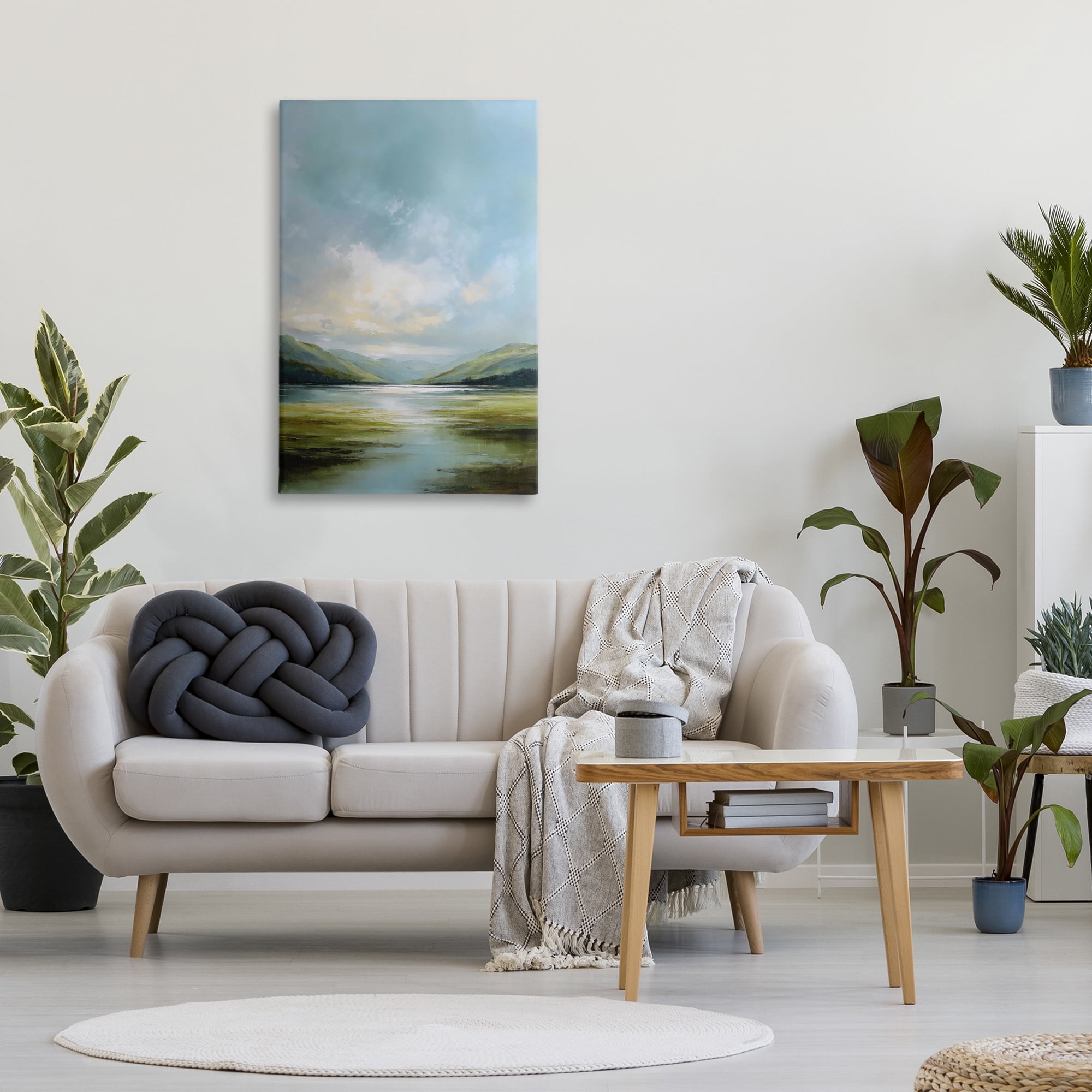 Stupell Industries Here Comes Sun over Valley Canvas Wall Art, design by Petal Prints Design