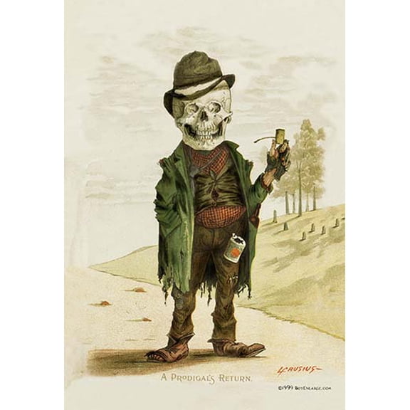 Death Works for Food Fine art canvas print (20" x 30")