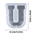 thumbnail image 2 of Wovilon Diy Crystal Gel Drop 26 Large Letters Table Ornaments Silicone Festive Atmosphere Ornaments, 2 of 3