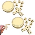 thumbnail image 1 of The Crossword Solitaire Game, Qless Crossword Solitaire Dice Game with 12 Dice Letters Set Travel Scrabble Game with Case for Kids Fun Crossword Letter Tiles, 1 of 10