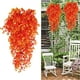 thumbnail image 1 of Adornos navideños, regalos navideños, paquete de 2 plantas artificiales colgantes de hojas falsas para pared, casa, habitación, patio, interior, exterior, estante, oficina, decoración de enredadera si, 1 of 6