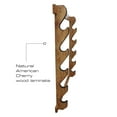 thumbnail image 2 of Rush Creek Creations 5-Gun Wall Rack American Cherry Finish, 2 of 4