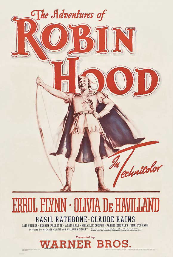 Old Errol Flynn movie film Poster reproduction Robin Hood