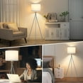 thumbnail image 7 of Tripod Floor Lamp , 61"Tall Floor Lamps, Standing Lamp with Rotary , Modern Floor Lamp Simple Design with White Shade, Floor Lamps for  Room, , Office, Without Bulb, 7 of 7