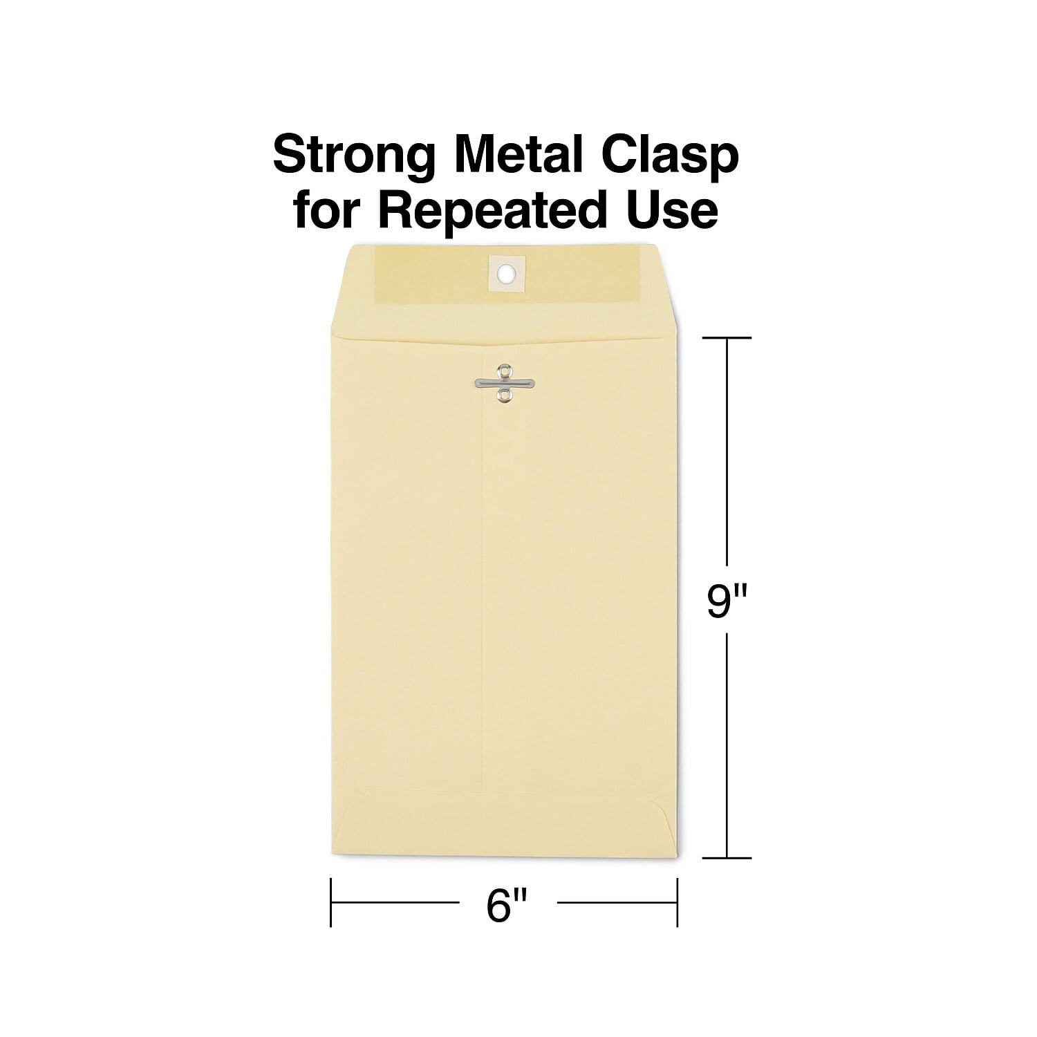 Staples Extra-Heavyweight Manila Clasp Envelopes, 6x9, 100/Box