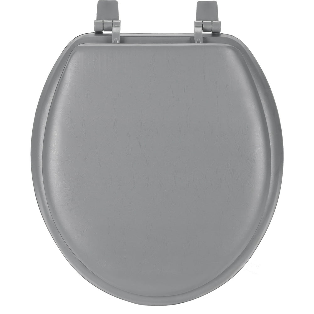 Achim Fantasia 17" Soft Standard Vinyl Toilet Seat, Standard, Charcoal