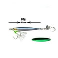 thumbnail image 5 of 2pcs 3D Printed Fast Sinking Metal Jig Sea Bass Lure 60g Saltwater Shore Casting Jigging Artificial Bait, 5 of 5