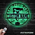 thumbnail image 3 of Craftnamesign Custom Cow Goat Chiken Meat Shop Metal Wall Art LED Light, Butcher Shop Name Sign, 3 of 5