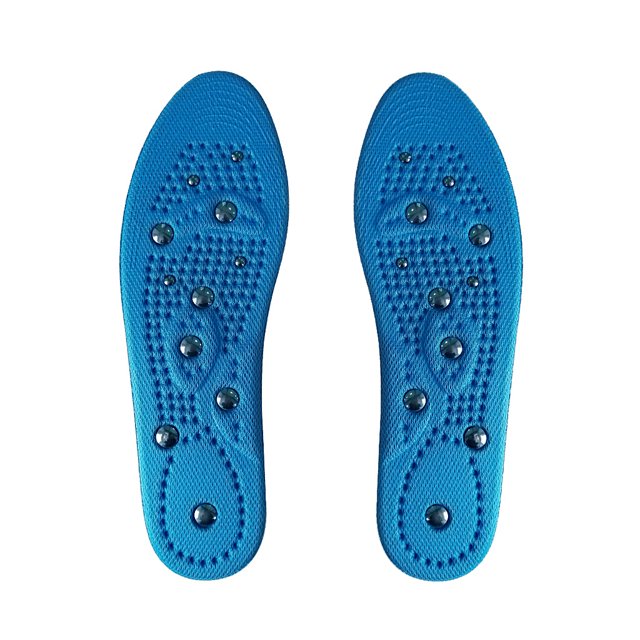 Plantillas magnéticas para adelgazar, 1 par de plantillas magnéticas, cómodas plantillas de masaje para hombres y mujeres, plantilla adelgazante, antifascitis, alivio del dolor (35 ~ 40) Rojo Verde