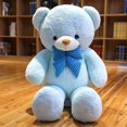 thumbnail image 2 of Juguetes de peluche de oso para niños, muñeco de Animal suave de peluche, regalo de cumpleaños Popular, regalo de San Valentín, rosa y azul, nuevo, 2 of 5