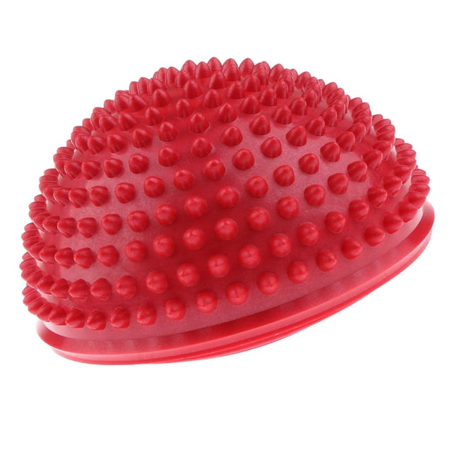 Entrenador de equilibrio de media bola con forma de erizo para niños y adultos - Rojo Baoblaze Aparato de aptitud física