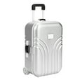thumbnail image 3 of Baby Suitcase Toy Cute Plastic Rolling Suitcase Mini Luggage Box (Silver), 3 of 11