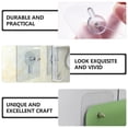 thumbnail image 4 of 1 Pcs Adhesive Hooks Screw Hanging Wall Hooks Transparent Waterproof Reusable Seamless Sticky Hooks for Stainless Steel Magnetic Knife Holder(5.8 x 3.8cm), 4 of 8