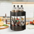 thumbnail image 2 of Clearance! Turntable 13 Tier Kitchen Inch Organizer (Black) Turntable Rack Multifunctional Storage 2 Storage Rack Rack Black, 2 of 9