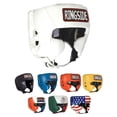 thumbnail image 1 of Casco de boxeo tipo competición Ringside con mejillas, blanco, grande, 1 of 5