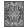 thumbnail image 2 of Unique Loom Outdoor Traditional Collection Area Rug - Deco (7' 10" x 10' Rectangle Black and White), 2 of 6