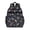 Dinosaur and Planet Black Pattern, variant on Dinosaur and Rocket Navy Blue Pattern Cute School Backpack Bag for School with Padded Back and Adjustable Shoulder Straps 15.25"x11.5"x5.25"