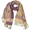 thumbnail image 1 of Peach Couture Châle Jacquard Cachemire Réversible Ravissant pour Femme Pashmina, 1 of 3