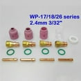 thumbnail image 1 of Chendee 18Pcs Tig For Stubby Gas Lens Ceramic Nozzle +Heat Cup Kit Wp17/18/26 2.4Mm 3/32Inch, 1 of 9