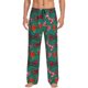 thumbnail image 1 of Balery red and green bow tie Pantalones de pijama para hombre, pijama ultraligero, pantalón de descanso-X-Large, 1 of 6