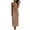 Coffee, variant on Tqcoqu Cotton Linen Sundress for Women,Summer Sleeveless Casual Loose Maxi Dress,Lightweight Beach Vacation Cami Dresses,Army Green Women's S-XXL