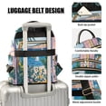 thumbnail image 3 of FORMRS Mini Backpack Purse for Women Travel Daypack Casual Shoulder Bag, Purple Seaside, 3 of 7