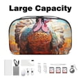 thumbnail image 3 of Thanksgiving Hard Drive Case Travel Bag Cord Charger Organizer for Purse - Waterproof Oxford Cloth Digital Electronics Storage Protection - 5.9x9.44x3.14 in, 3 of 6