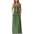 thumbnail image 1 of Vestido largo suelto sin mangas de verano para mujer Vestido largo casual con bolsillos Ormromra  FSHY034-113, 1 of 3