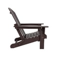 thumbnail image 4 of FADINGFREE Outdoor Folding Adirondack Chair, All-Weather & Space-Saving HDPE Chair for Patio, Poolside, Deck & Graden, Dark Brown, 4 of 13