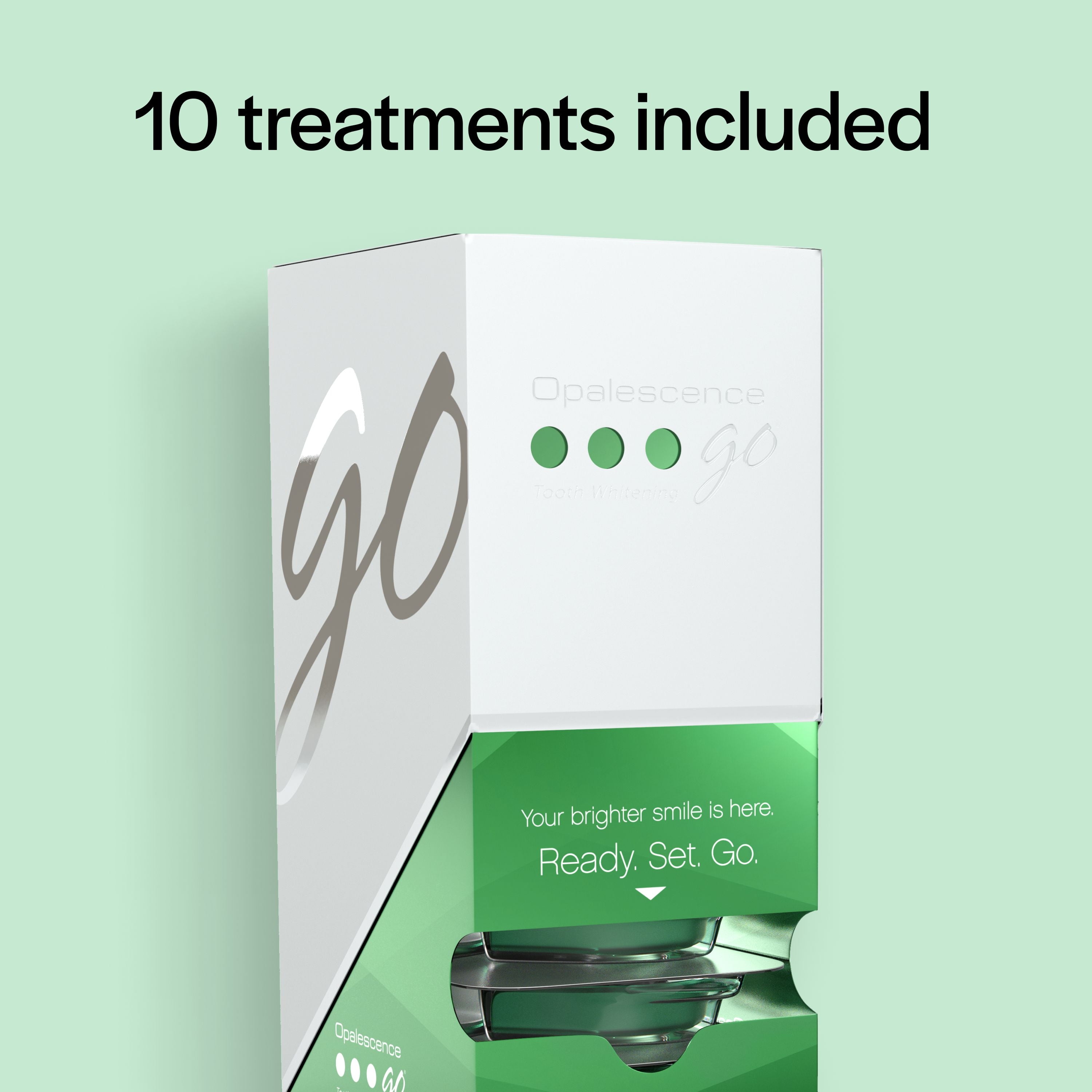 Opalescence Go 15% Prefilled Teeth Whitening Gel Trays (10 Treatments) Cool Mint Hydrogen Peroxide