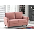 thumbnail image 3 of Uspridefurniture Corel Flared Arm Rose Velvet 2Pcs Living Room Set, Sofa and Loveseat, 3 of 6