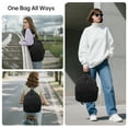 thumbnail image 2 of HAWEE Drawstring Backpack Sports Gym Bag Water Resistant String Bag Cinch Sackpack with Zipper Pocket for Shopping Sport Yoga, 2 of 7