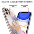 thumbnail image 2 of Funda a prueba de golpes de TPU Imd para iPhone 11, mármol blanco de la Vía Láctea, 2 of 3