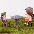 thumbnail image 4 of EeaseCA 2 Ensembles Mini Table Chaise Modèle Mobilier Miniature Décoration, 4 of 8
