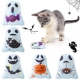 thumbnail image 2 of Cat Catnip Toy Stuffed 5PCS Ghost Cat Chewing Toy Kitten Play Toy for Halloween, 2 of 7