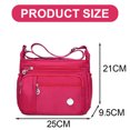 thumbnail image 2 of Bolso bandolera para mujer con múltiples bolsillos, bolso bandolera para mujer, bolso de mano y cartera rosa, 2 of 5