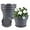 Gray, variant on 16-inch-Plant-Pots, 4 Pack Large Planters for Outdoor Plants, Plastic Flower Pots Indoor with Drainage Holes & Trays, Classic Garden Pot Container for House