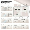 thumbnail image 5 of 4+4 Set Packing Cubes, Travel Luggage Organizers,Cream, 5 of 7