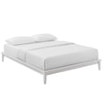 thumbnail image 2 of Modway Lodge Queen Wood Platform Bed Frame in White, 2 of 6