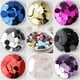 thumbnail image 2 of Lentejuelas Paillette de 10 mm, 15 mm, 20 mm, 25 mm, grandes, planas, con borde redondo, con agujeros, para manualidades, bailes infantiles, decoración DIY, 10 g, 2 of 5