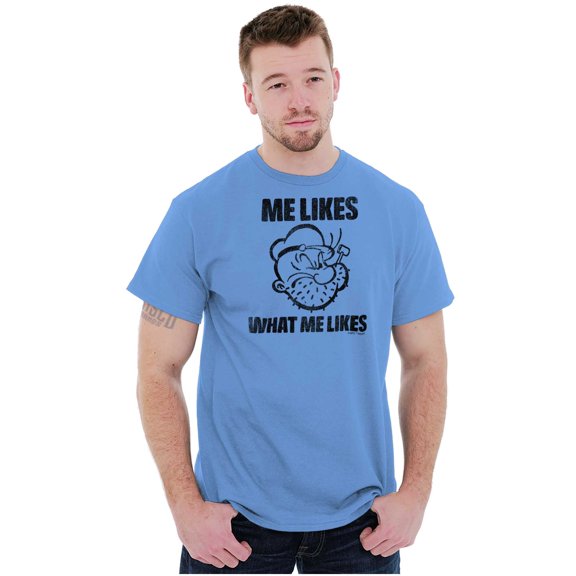Popeye Quote What Me Likes Unisex Plus Size Graphic Tee Brisco Brands 3X