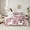 Pink, variant on Castle Fairy Kids Kawaii Unicorn Twin Bedding Sets,Chic Flowers Bedding Comforter Set