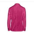 thumbnail image 2 of Hot Pink Dressy Jackets for Women Buttons Long Sleeve Solid Office Coat Blazer Suit Jackets Long Outwear, 2 of 2