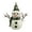 Green, variant on TTUHYWXI Snowman Decor Figurines Resin Snowman Lighted Decorations Indoor Glowing Snowman LED Light Up Snowman Indoor Festive Fiber Optic Decorations Clearance, 9*4*10in