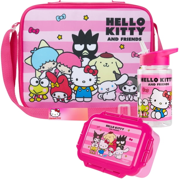 Set de Almuerzo Infantil Hello Kitty Get Trend de 3 Piezas con Porta Comidas