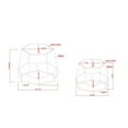 thumbnail image 5 of Furniture of America Boris Metal 2-Piece Nesting Accent Table Set in Blue, 5 of 5