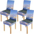thumbnail image 1 of Funda protectora para silla ABPHQTO Paisaje de montaña y lago Juego de 4, 1 of 4
