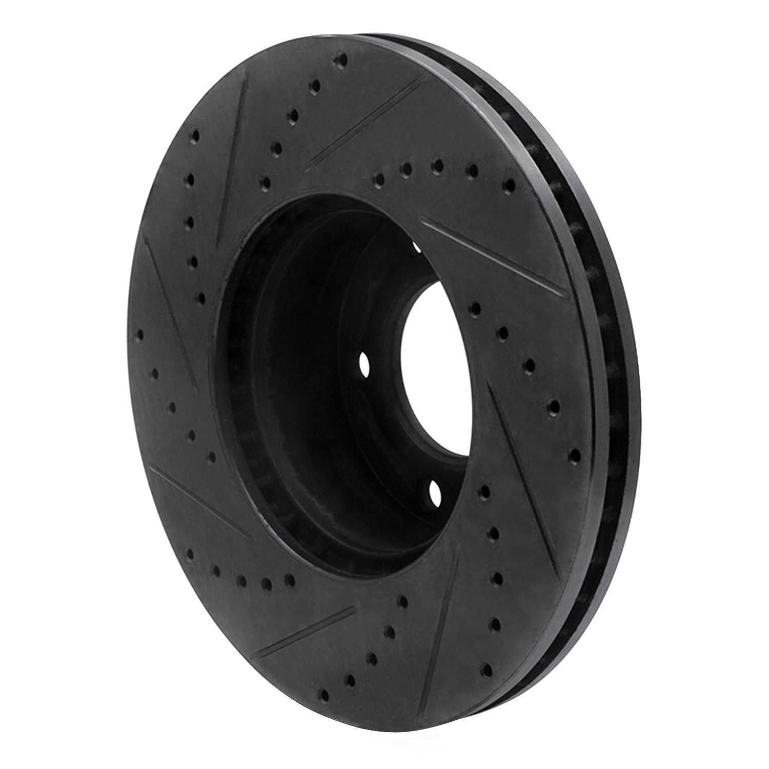 Dynamic Friction Company 633-63135R DFC Brake Rotor - Drilled And Slotted - Black